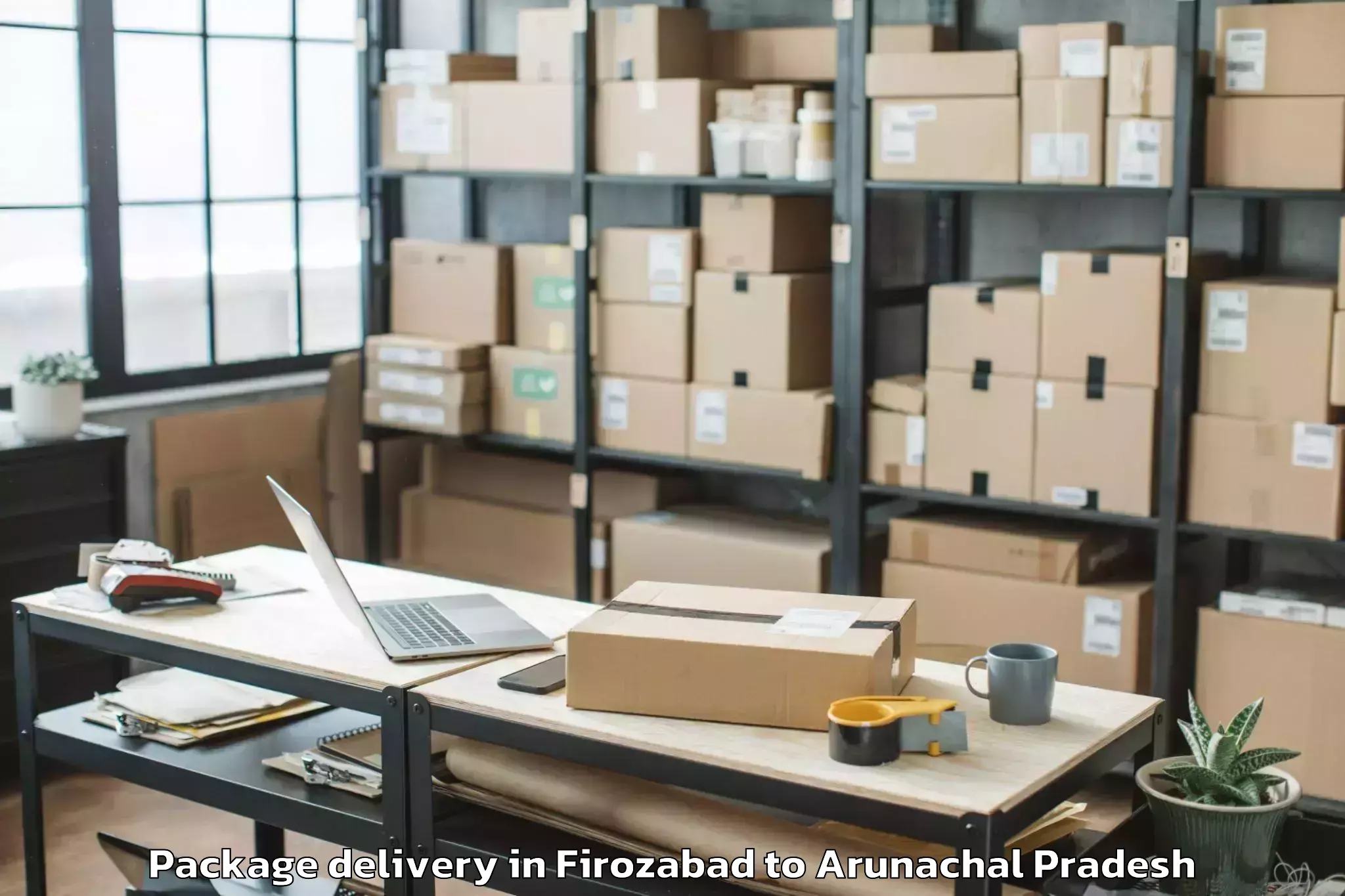 Book Firozabad to Lazu Package Delivery Online